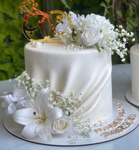 engagement wedding cake